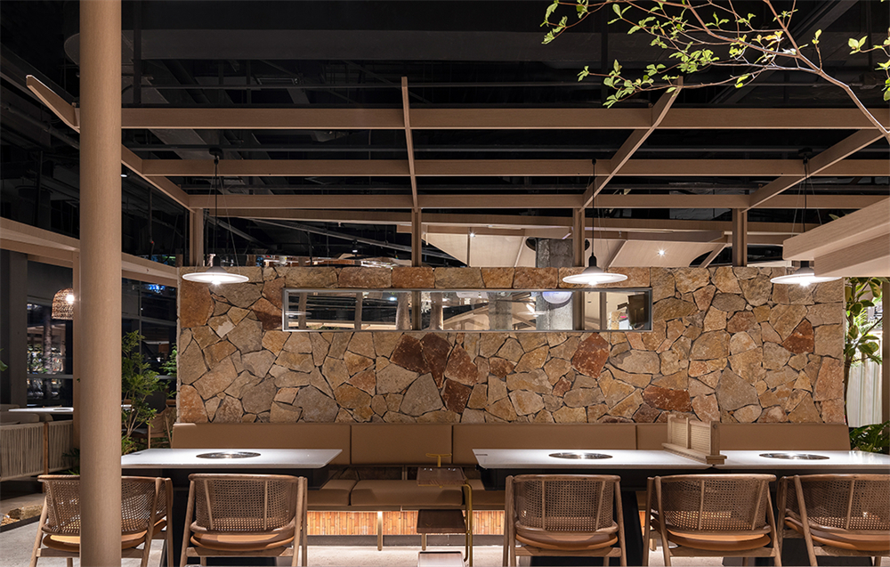 迷雾丛林场景   翠焱成都火锅店装建设计规划(图10)
