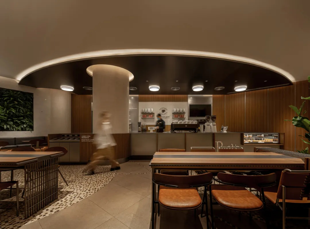 海港文化复古风情  Peets皮爷咖啡店装建设计(图3)