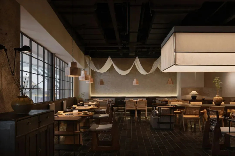 有温度的乡土风  村上炊烟火锅店装建设计(图6)