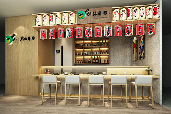 郑州枫林寿司店装建设计
