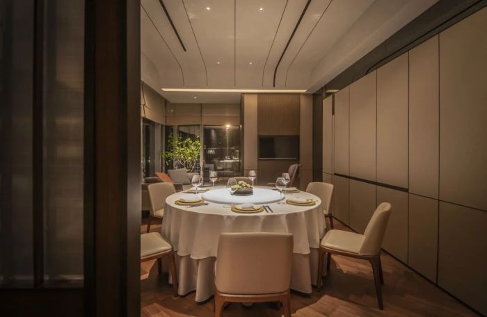传统古典粤宴中餐厅装建设计实景图(图8)